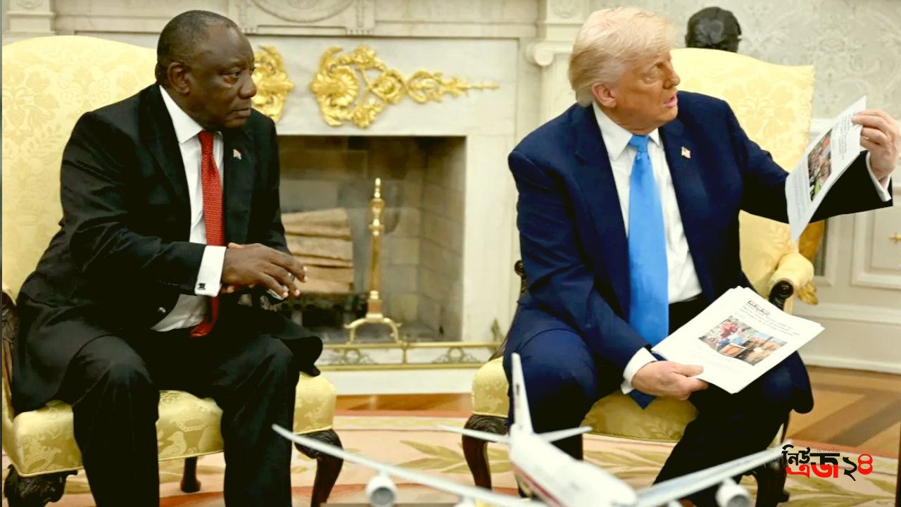 US President Donald Trump with South Africa's Cyril Ramaphosa-newsedge24