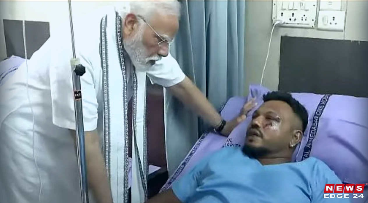আহমেদাবাদে এয়ার ইন্ডিয়া বিমান দুর্ঘটনা-বিষ্ণু কুমার রমেশের অলৌকিক রক্ষা-newsedge24