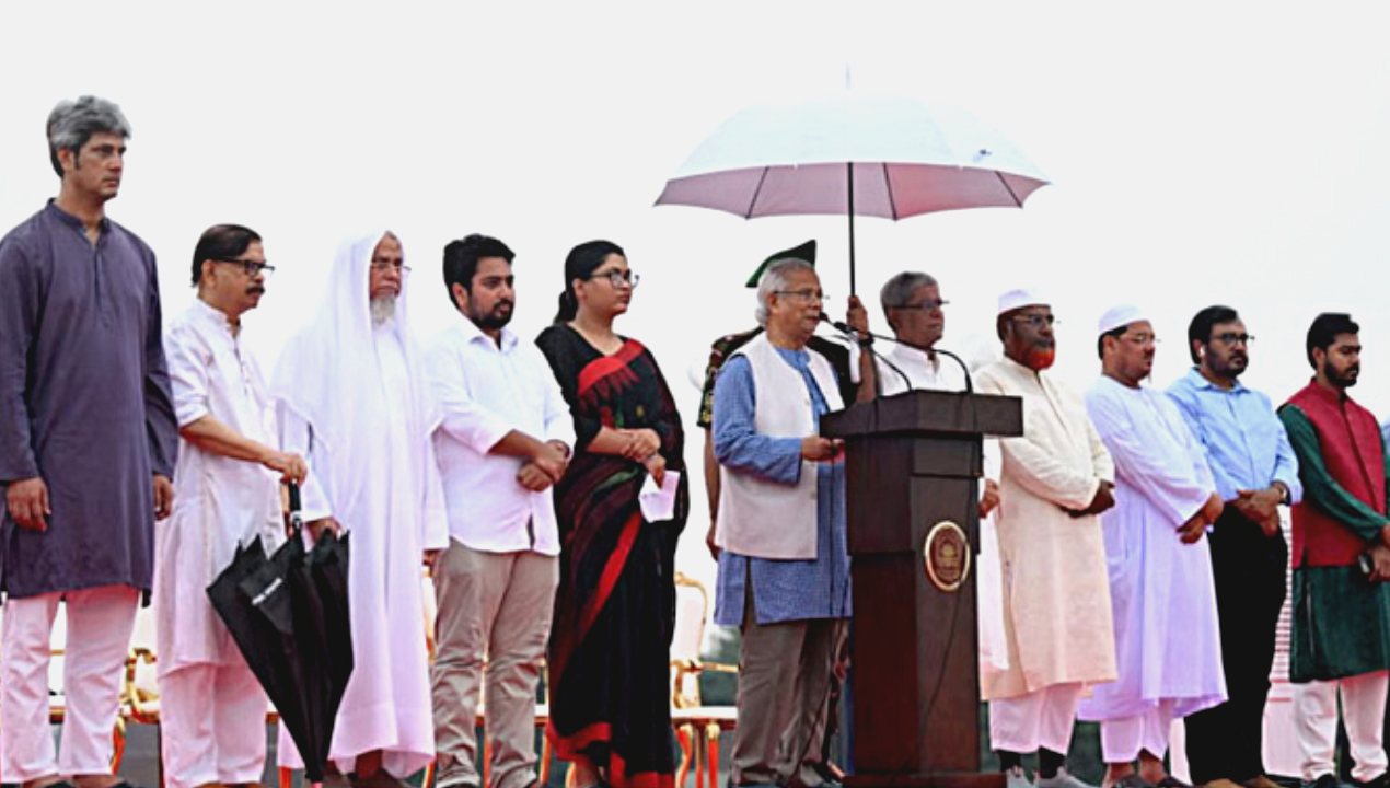 গণ-অভ্যুত্থানের বর্ষপূর্তিতে প্রধান উপদেষ্টার জুলাই ঘোষণাপত্র পাঠ-newsedge24
