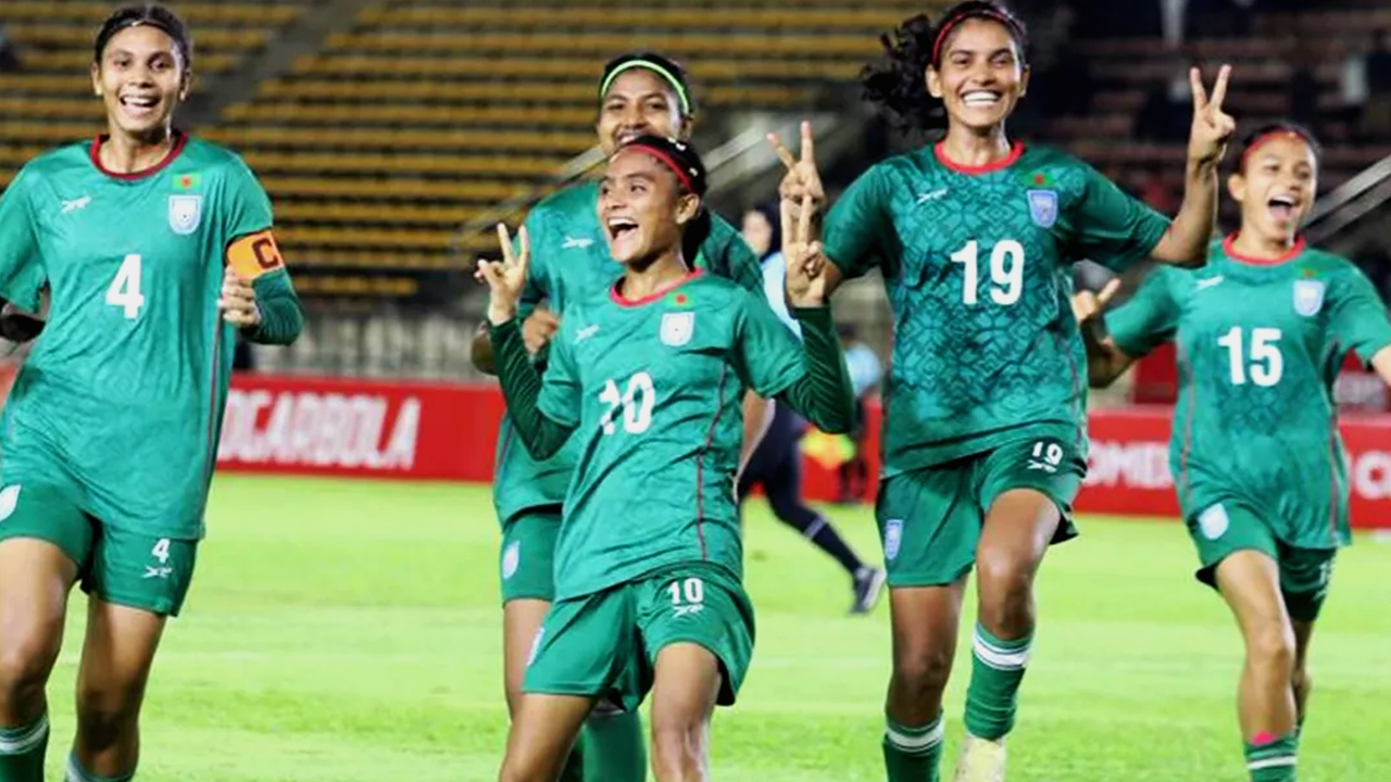 বাংলাদেশ নারী ফুটবল দল লাওসের বিপক্ষে দুর্দান্ত পারফরম্যান্সে-newsedge4