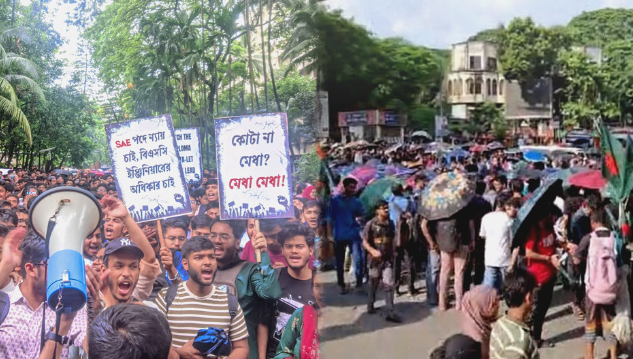 বুয়েট শিক্ষার্থীদের শাহবাগ অবরোধ-newsedge24